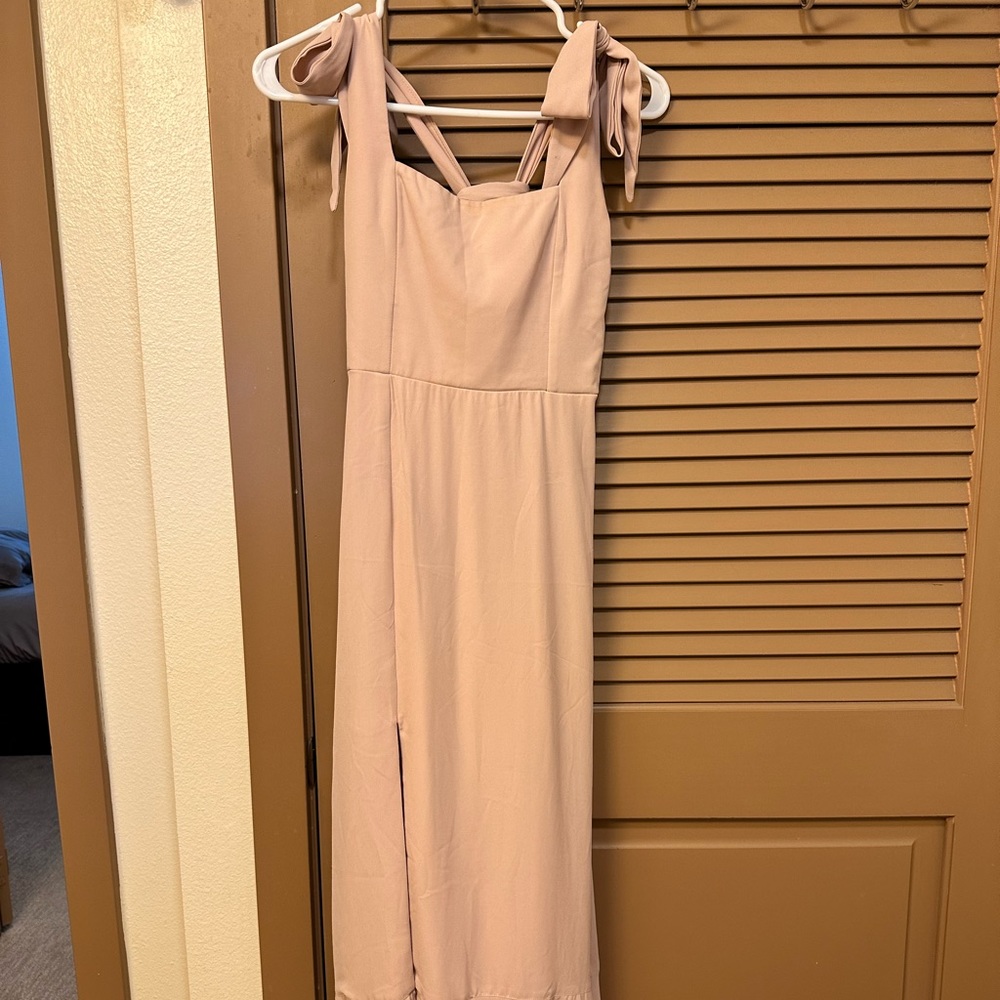 Show Me Your MUMU Claire midi bridesmaid dress, worn once, size XS